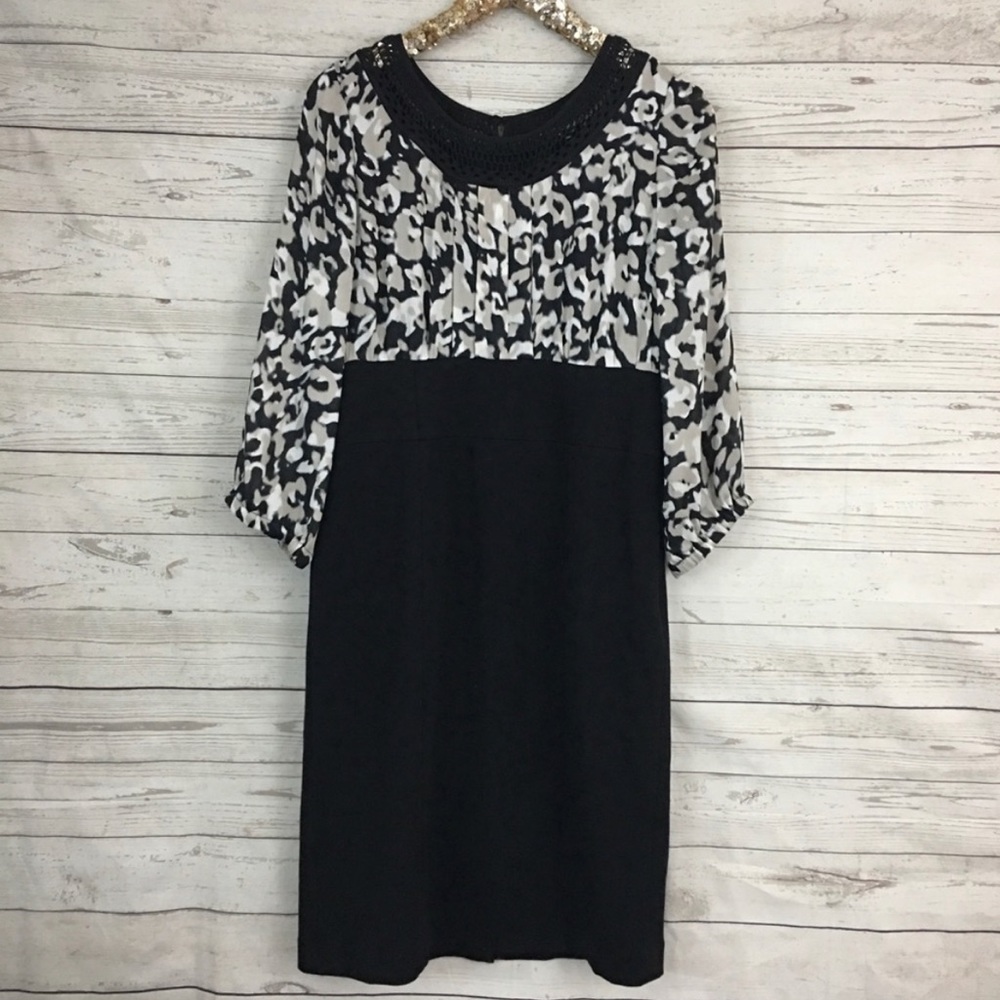 Alfani crochet modest career work dress sheath